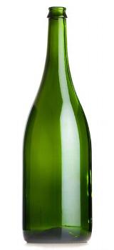 Green Glass Champagne bottle