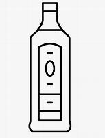 Spirit bottle with label icon