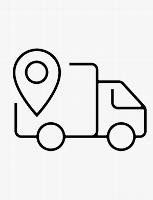 Van with Map Pin Icon 